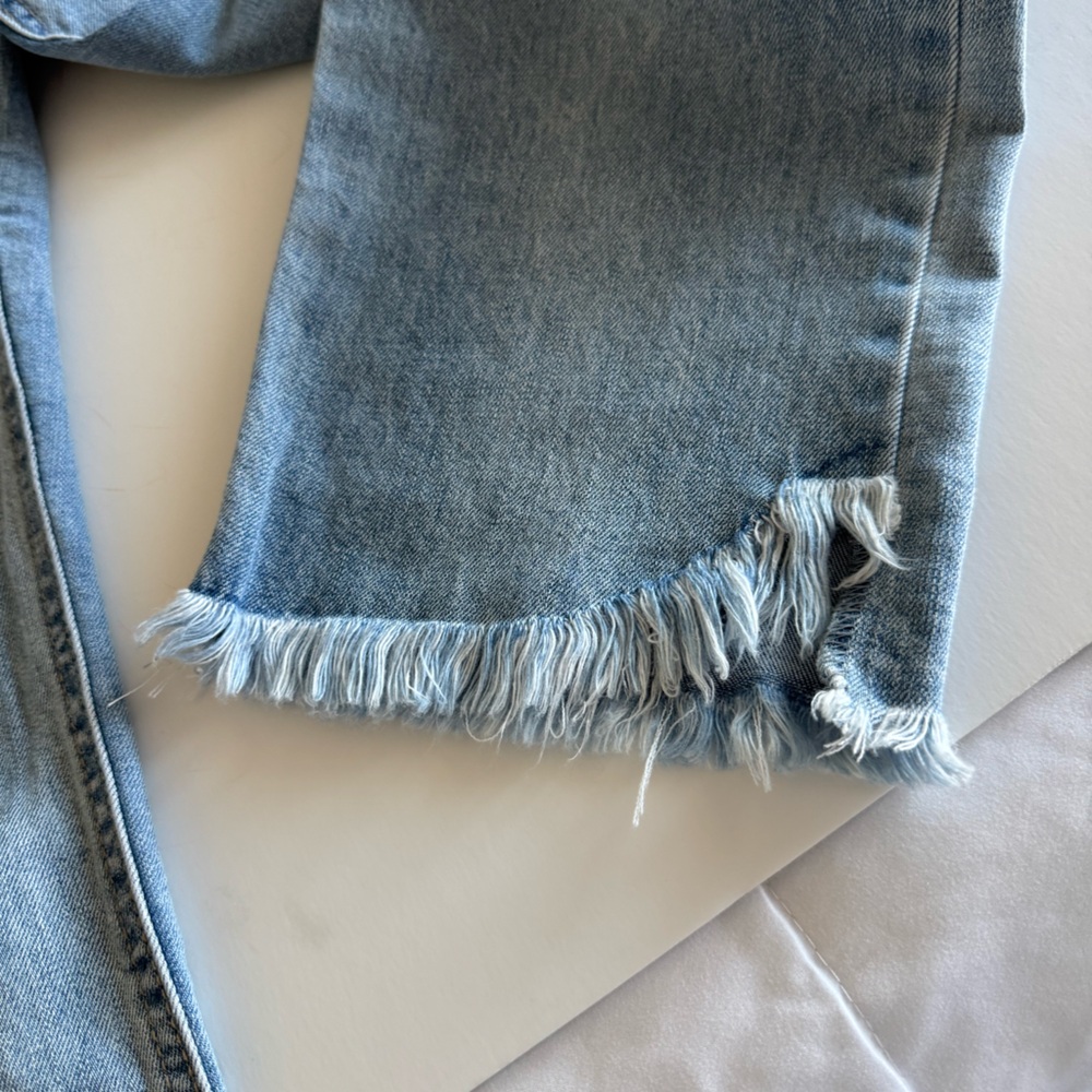 Rewash Jeans,  7/28, Button Fly, Rag Hem, 23” inseam, Like New - Picture 5 of 6